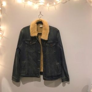 Sherpa denim jacket